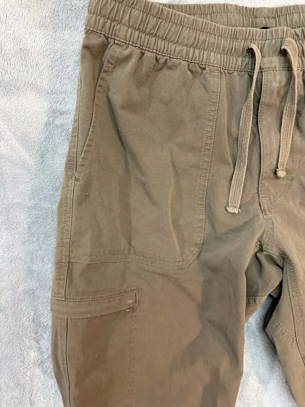 The North Face Men's Olive Green Cargo Drawstring Pants Size Medium